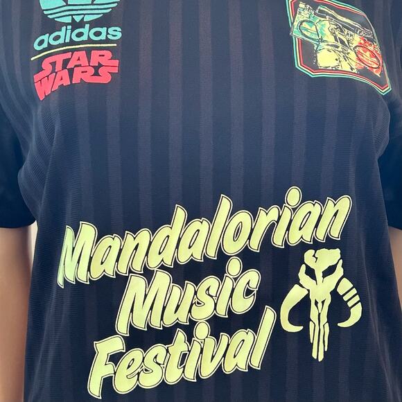 Adidas Star Wars Bobafett Jersey Black Multicolor Rare Small - Picture 8 of 10